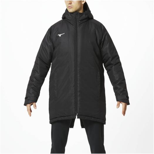 ミズノ 発熱素材 ミドル丈コートブラック Mizuno 32ME965009 楽天市場】【送料無料】ミズノ 発熱素材 ブレスサーモ中綿ミドル丈