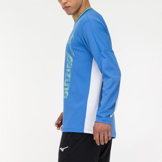 【送料無料】ミズノスウェットシャツ(ラケットスポーツ)(ユニセックス)ソニックブルー×ライムMizuno62JC200125