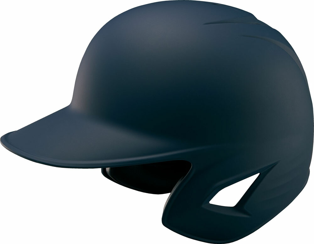 【送料無料】ゼット 軟式 ヘルメット 打者用ヘルメットつや消し ネイビー ZETT BHL381 2900