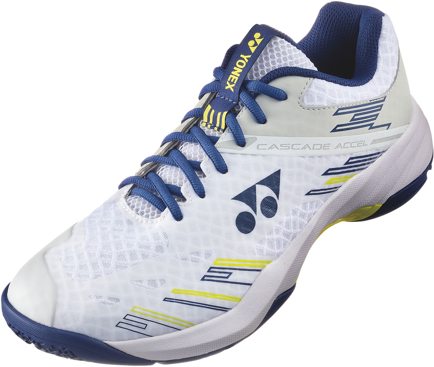 【送料無料】ヨネックス パワークッション カスケードアクセル ホワイト×ネイビー Yonex SHBCA1 100