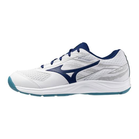 【送料無料】ミズノ カーペットコート ブレイクショット5 WIDE CS(エントリーモデル) ホワイト×ブルー Mizuno 61GR254215