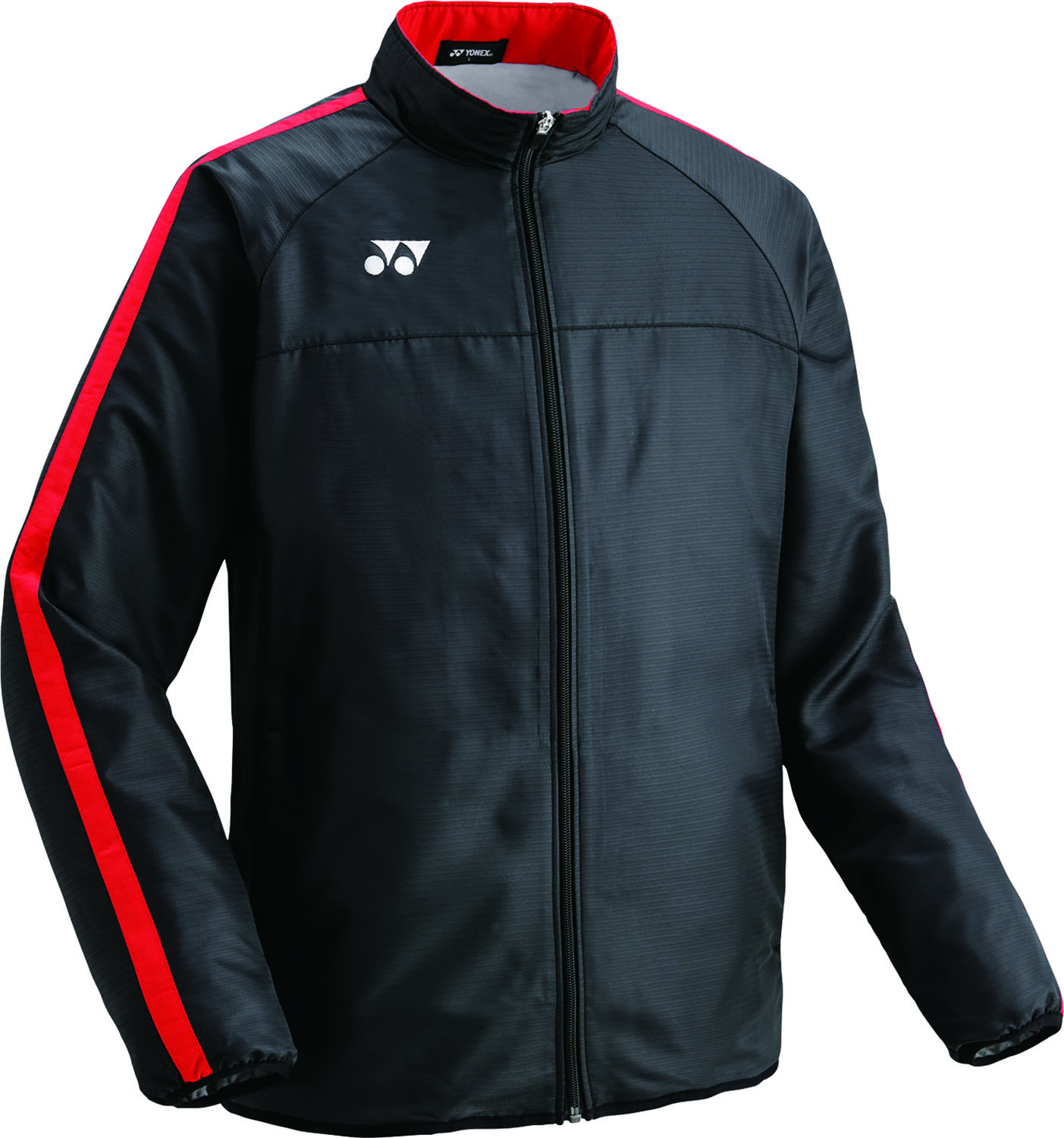 ヨネックス ジュニア裏地付ウォーマージャケット ブラック×レッド Yonex FW7001J 187