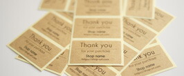 楽天市場】【48枚 入りサンキュークラフトシール】Thank youシール