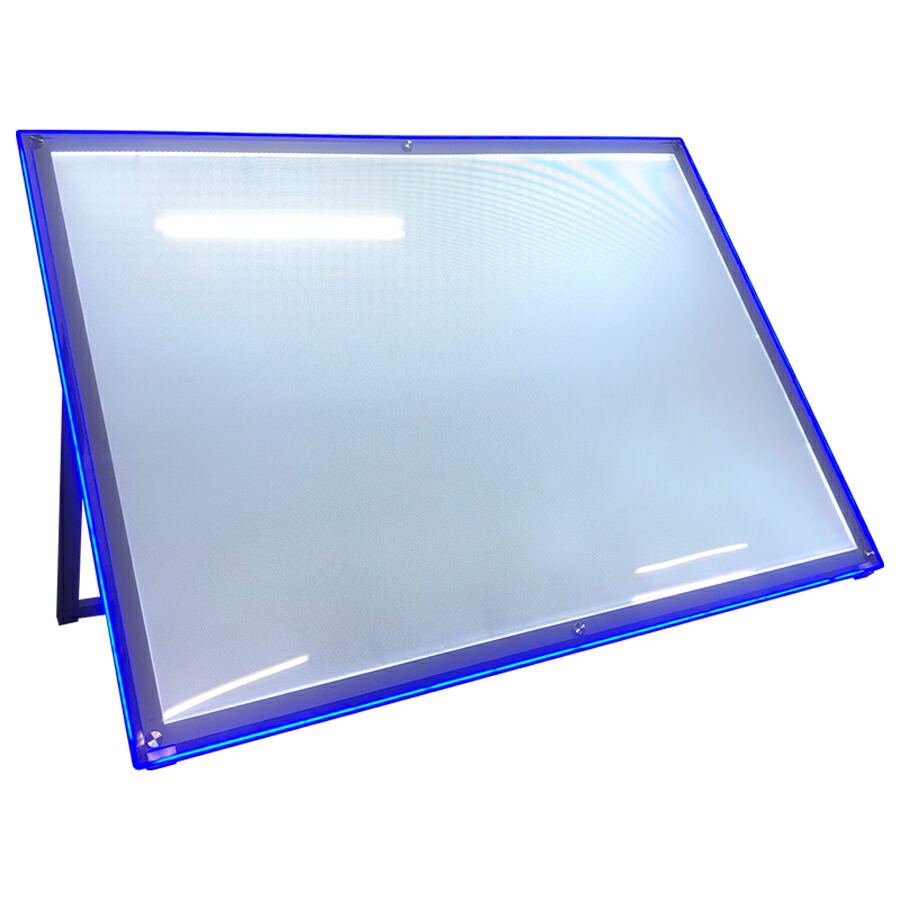 看板 b0 イーゼル 大型 内照 電飾 a看板 led 大きい｜A型LEDイルミネーションスタンド ライトパネル 店舗用 立て看板 スタンド 倒れない  led看板 電気 発光 ライト レインボー 光る おしゃれ スタンド看板 片面 a型看板 B0サイズ 業務用品・店舗用品