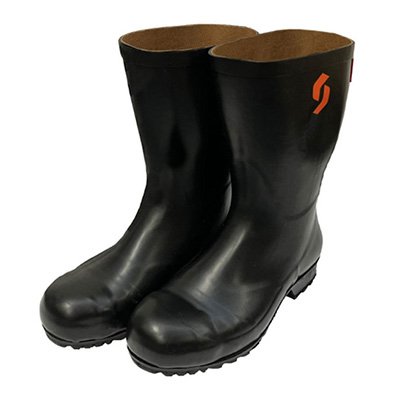 シバタ工業 安全耐油長靴 黒 AO012-32.0 580-1418