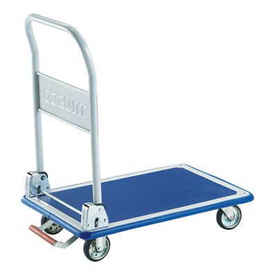 トラスコ TRUSCO オレンジ色書き付け 御役目用 押し付ける製持っていく車 ドンキカート 折畳手持ち部分 101NKB 414-4988 花・ガーデン・DIY-台車