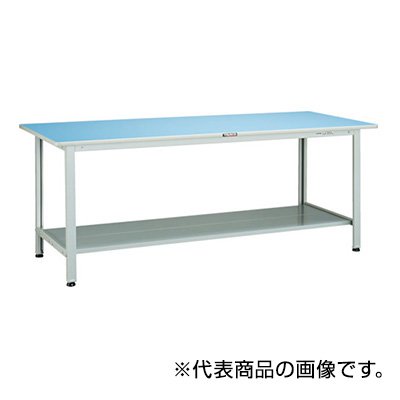 トラスコ TRUSCO オレンジブック 業務用 軽量作業台 下棚2枚付 900X600X740mm BOR-0960LT2 856-3757