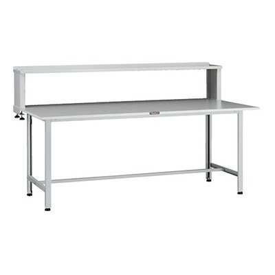 トラスコ TRUSCO オレンジブック 業務用 軽量作業台 上棚付 ホワイト1800X900X1044mm AOR-1890YURB 137-1718