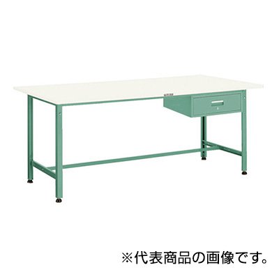 トラスコ TRUSCO オレンジブック 軽量作業台 1段引出し付 ホワイト 1800X900X740mm AE-1809F1 W 770-1691