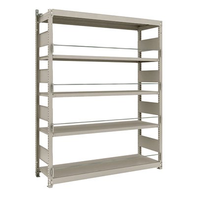 トラスコ TRUSCO スチールラック 災害備蓄ラック M1.5型 1460×445×1800 5段単体 M1.5-DS6545 206-6991