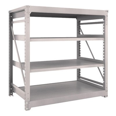 トラスコ TRUSCO スチールラック M10型重量棚 1500×900×H1500 4段 単体 ネオグレー M10-5594 503-9827