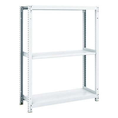 トラスコ TRUSCO スチールラック M1型抗菌塗装ボルトレス軽量棚900×320×H1200 3段 M1-4333 856-7286