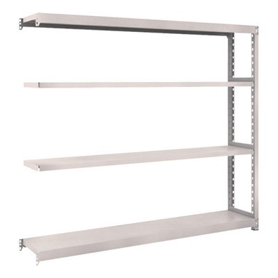 トラスコ TRUSCO スチールラック M2型 W1760×D300×H1500 4段 連結 ネオグレー M2-5634B 508-5489