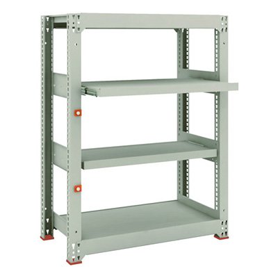 トラスコ TRUSCO スチールラック M3型中量棚 900×471×H1200 4段うちスライド2段 単体 M3-4352M2 149-7788