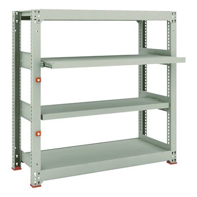 トラスコ TRUSCO スチールラック M3型中量棚 1200×471×H1200 4段うちスライド2段 単体 M3-4452M2 149-7792