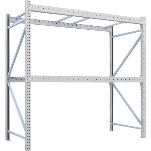 トラスコ TRUSCO オレンジブック 重量パレットラック1トン2500×1100×H2500 2段 単体 1D-25B25-11-2 459-1551