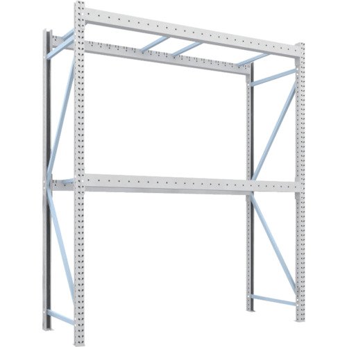 トラスコ TRUSCO オレンジブック パレットラック1トン2500X900XH3000 2段 単体 1D-30B25-09-2 459-1631