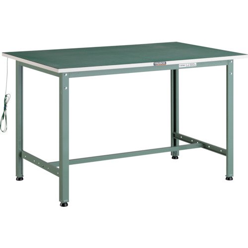 トラスコ TRUSCO オレンジブック 軽荷重作業台(300kg)AE型 1200X600XH742 基本タイプ グリーン色 AE-1260D 243-4946