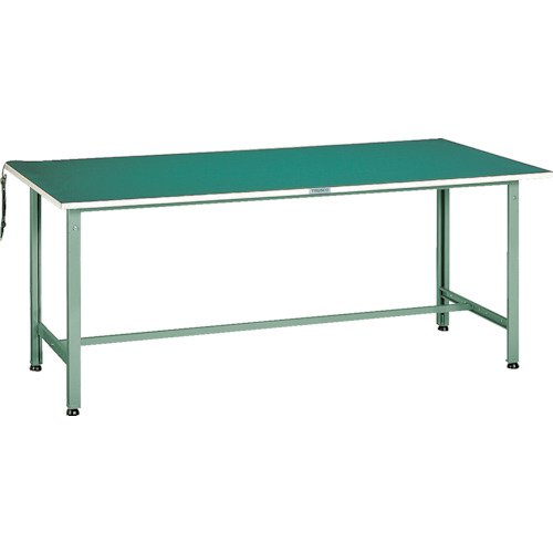 トラスコ TRUSCO 軽荷重作業台（300kg）AE型 1800X900XH742 帯電防止マット張り グリーン色 AE-1809D 243-5021