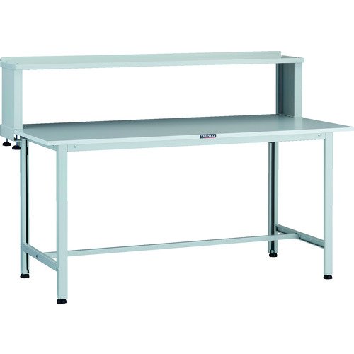 トラスコ TRUSCO 軽荷重作業台（200kg）AO型 1500X600XH1044（全高） 上棚付 ホワイト色 AOR-1560YURB 137-1714