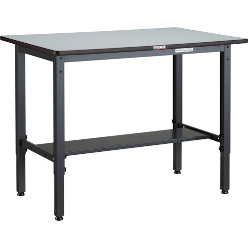 トラスコTRUSCO 軽荷重作業台高さ調節式250kgAWM型 900X750XH700～910 基本タイプ ダークグレー AWMR-0975 301-5581