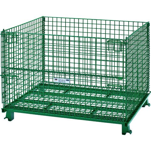 トラスコ TRUSCO オレンジブック ネットパレット 1200X1000X890 粉体塗装 緑 T1012AGR 115-3669