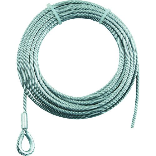 トラスコ TRUSCO オレンジブック 手動ウインチ用ワイヤーΦ6X20m用(シンブル入ロック加工) WWS6-20 392-5595