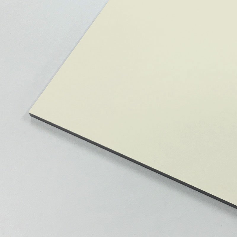 アルミ複合板 アルリーダー オフホワイト 3mm 1X2 (1000X2000mm) 10枚 両面塗装 看板 内装 装飾 アルミパネル 三菱ケミカル