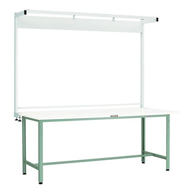 トラスコ TRUSCO 業務用 軽量作業台 ツールハンガー付 ダークグレー1800X750X1948mm AE-1800THN DG 770-1578