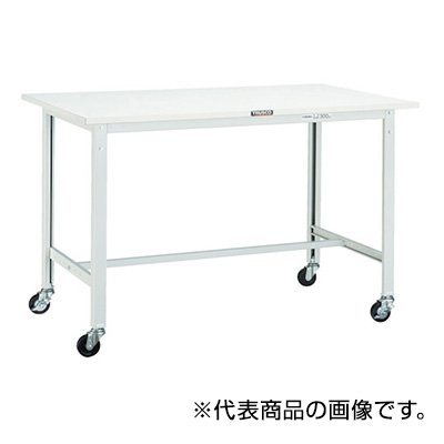 トラスコ TRUSCO 軽量作業台 φ75mmキャスター付 ヤンググリーン 900X600X809mm AE-0960C75 YG 770-1349