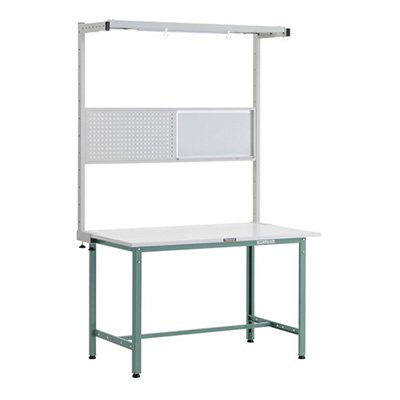 トラスコ TRUSCO 業務用 軽量作業台 オプションフルセット付 グリーン 1200X750X1948mm AE-1200THFS 247-7308 48,972円