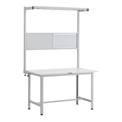トラスコ TRUSCO 軽量作業台 オプションフルセット付 ホワイト 1200X750X1948mm AE-1200THFS W 247-5826