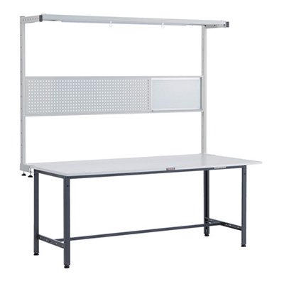 トラスコ TRUSCO 作業台 オプションフルセット付 ダークグレー 1800X900X1948mm RAE-1809THFS DG 248-6862
