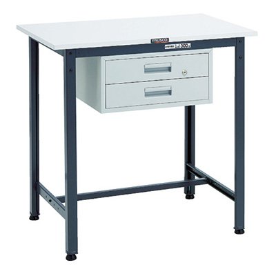 トラスコ TRUSCO 業務用 軽量立ち作業台 2段引出し付 ダークグレー 900X600X900mm HRAE-0960F2 DG 868-8681 32,533円