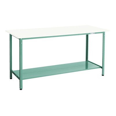 トラスコ TRUSCO オレンジブック 軽量立ち作業台 下棚2枚入り グリーン 900X600X900mm HAE-0960LT2 284-9429
