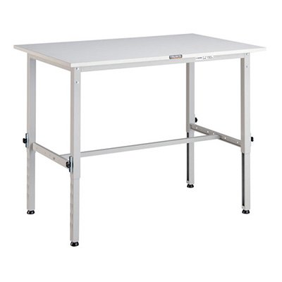 トラスコ TRUSCO 業務用 高さ調節式作業台 基本タイプ ホワイト 1200X750X650～950mm AEM-1200 W 466-7476