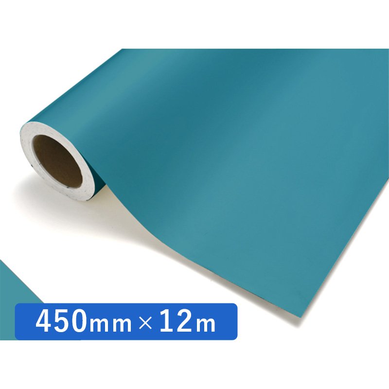 中川ケミカル カッティングシート レギュラー 516 ターコイズブルー 450mm×12m ロール 装飾 カラー シート ディスプレイ 看板 お得
