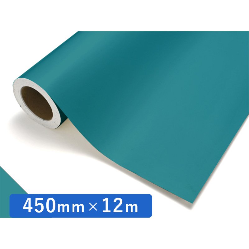 中川ケミカル カッティングシート レギュラー 500 セラミックブルー 450mm×12m ロール 装飾 カラー シート ディスプレイ 看板 お得