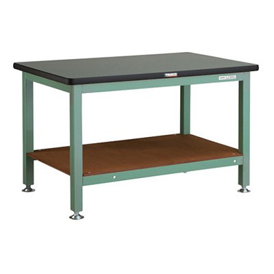トラスコ TRUSCO オレンジブック 業務用 重量作業台 基本タイプ グリーン 1200X750X740mm RTW-1200 240-6632