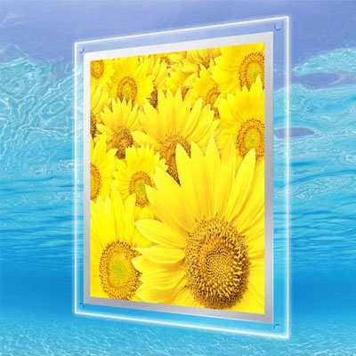 LEDライトパネル ポスターフレーム A3 LEDアクリルパネル 角型 電球色 薄型 電飾看板 内照 展示会 イベント 店舗用看板