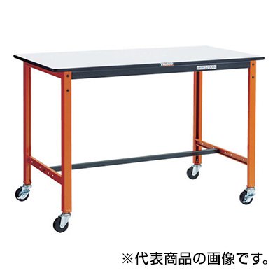 トラスコ TRUSCO 軽量作業台「TFAE型」 φ75mmゴムキャスター付 1200X600X806mm TFAE-1260C75 770-3546