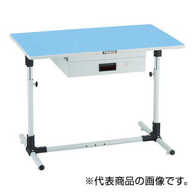 トラスコ TRUSCO オレンジブック 上下調節機能付作業台 引出し付 1200X600X645～895mm JM-1260UDK1 819-5110