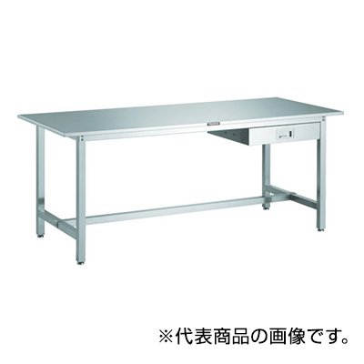 トラスコ TRUSCO オレンジブック オールステンレス作業台 引出し付 1500X600X740mm SW3-1560SD1 458-9165