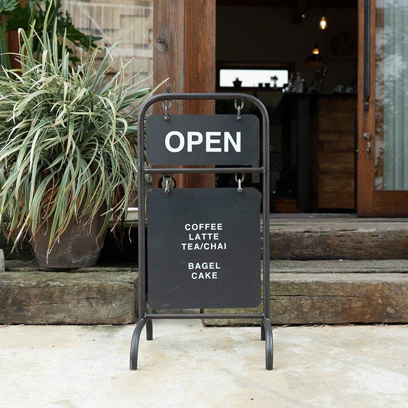 看板 スタンド看板 立て看板 Diner Signboard BLACK 印刷なし 本体 屋外看板 店舗看板 案内看板 おしゃれ カフェ 雑貨 人気