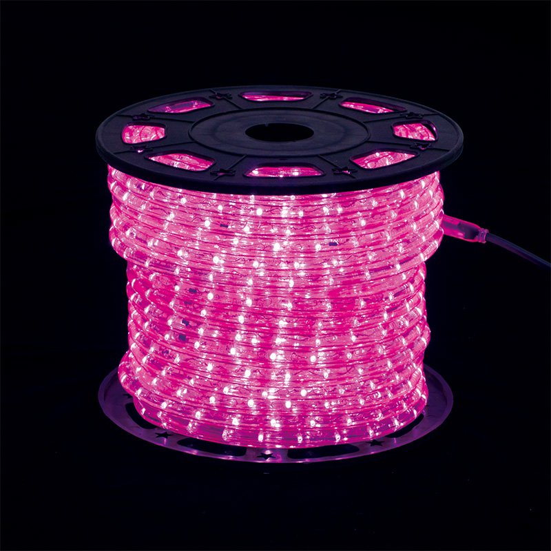LED磁気テープともし火 照度 露天 LED 360°発しる縄索ともし火II サクラ色 60755PNK