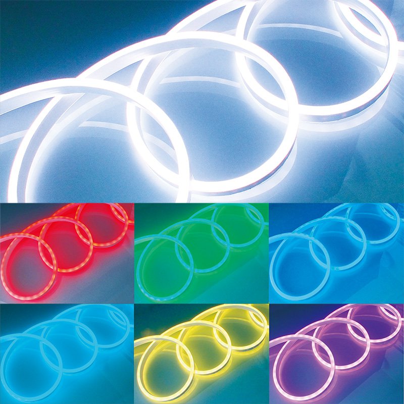 LED磁気テープ点火装置 照度 室外 LEDフレキシネオンダブルライト RGB 56924RGB