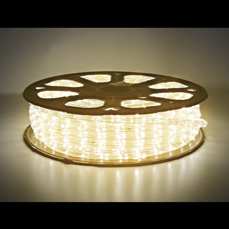 照度 室外 LEDロープライトスリム φ10粍 ウォーム白いこと T0281WWH