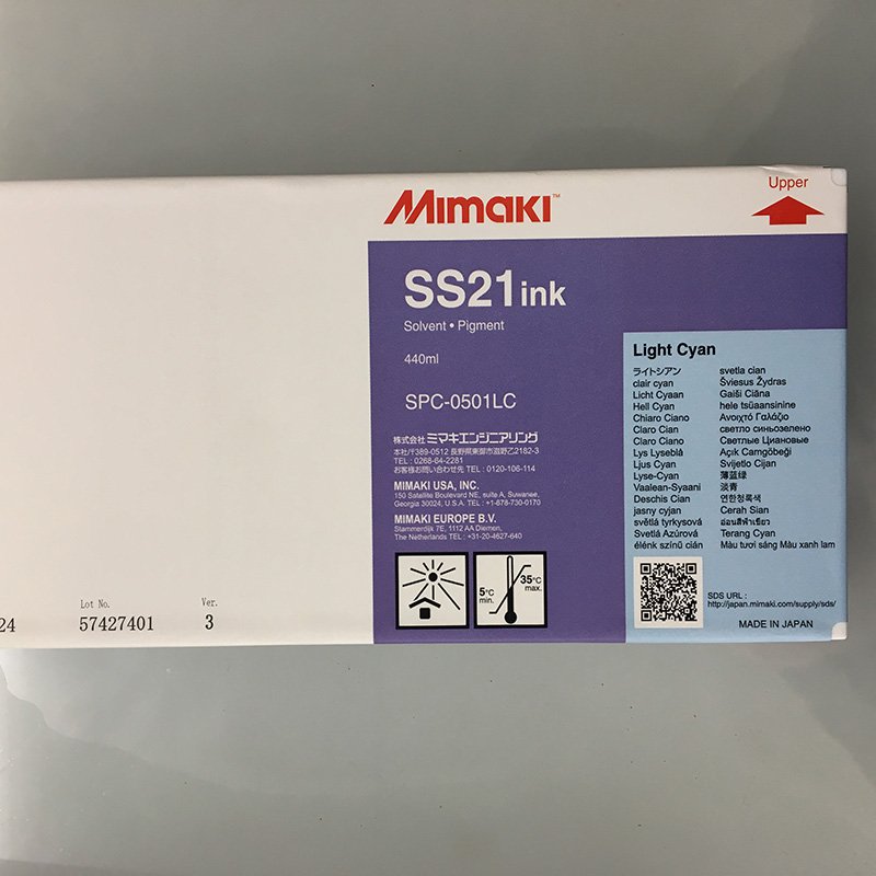 ミマキエンジニアリング インク Mimaki SS21 SPC-0501LC ライトシアン (440ml) 看板 サイン｜看板のサインシティ　店