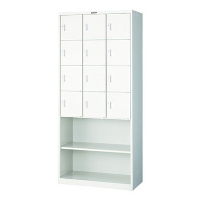 トラスコ TRUSCO オレンジブック ロッカー 12人用 小物入れロッカー SVP12A-AW 462-7075|看板のサインシティ 店