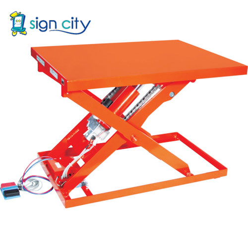 トラスコ TRUSCO テーブルリフト 250kg 電動Bねじ式 DC24Vバッテリー専用 600×1050 HDL-L25610V-D2 256-7214
